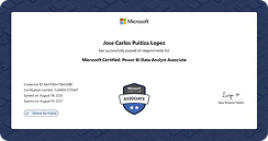 Certificado Microsoft PL-300: Power BI Data Analyst Associate